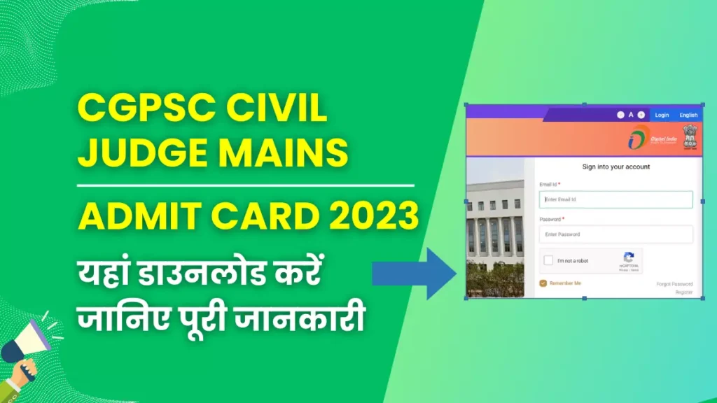 CGPSC Civil Judge Mains Admit Card 2023