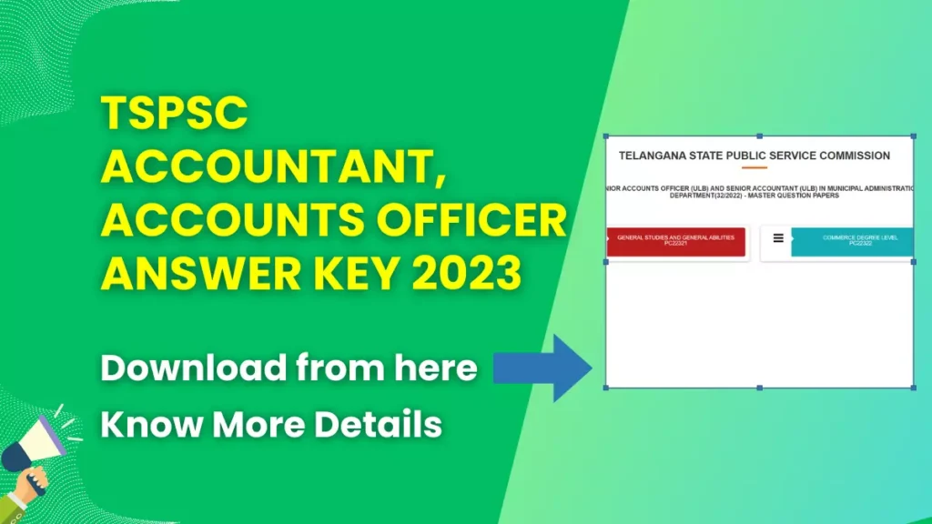 TSPSC Accountant, Accounts Officer Answer Key 2023