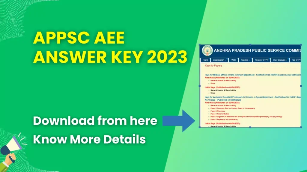 APPSC AEE Answer Key 2023