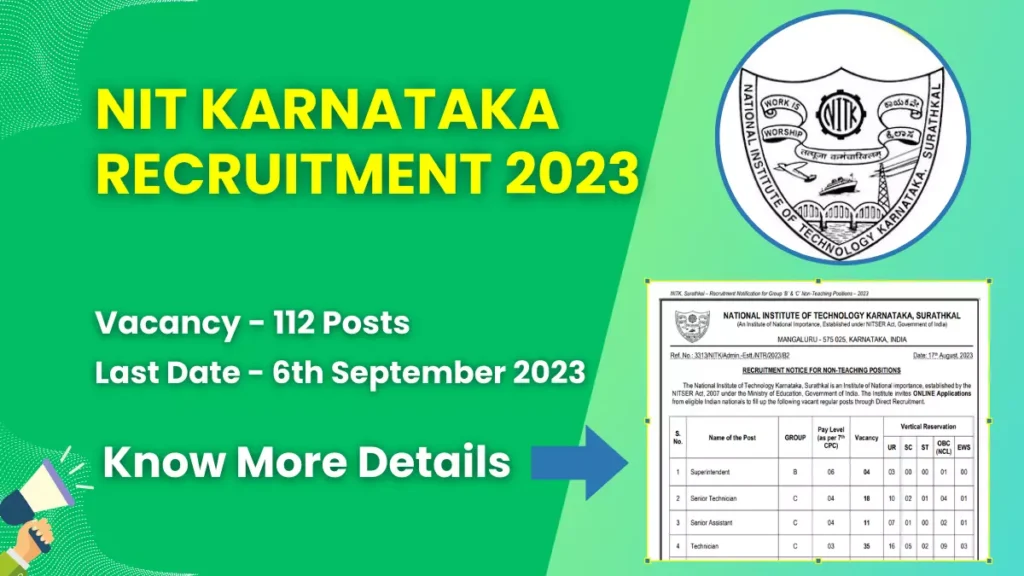 NIT Karnataka Recruitment 2023
