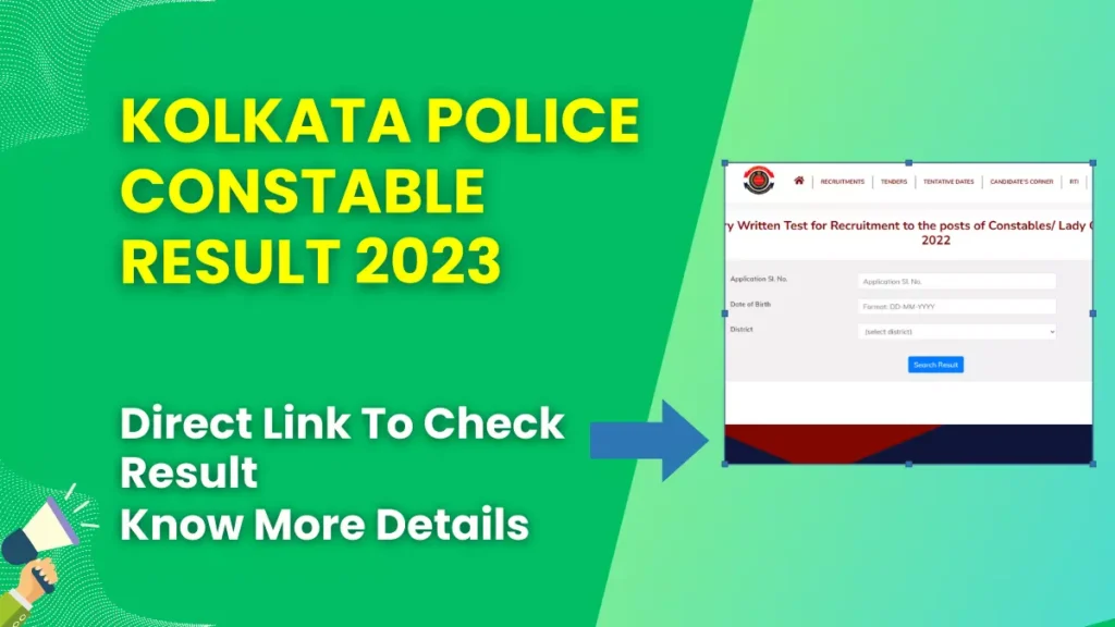 Kolkata Police Constable Result 2023