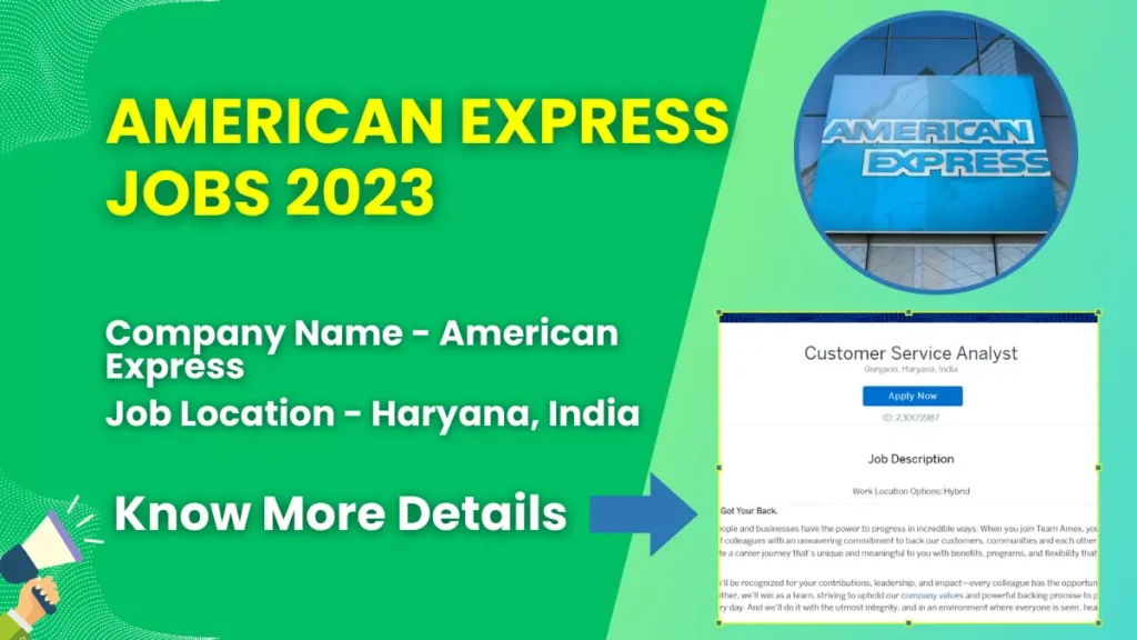 American Express Jobs 2023
