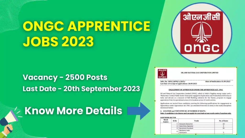 ONGC Apprentice Jobs 2023