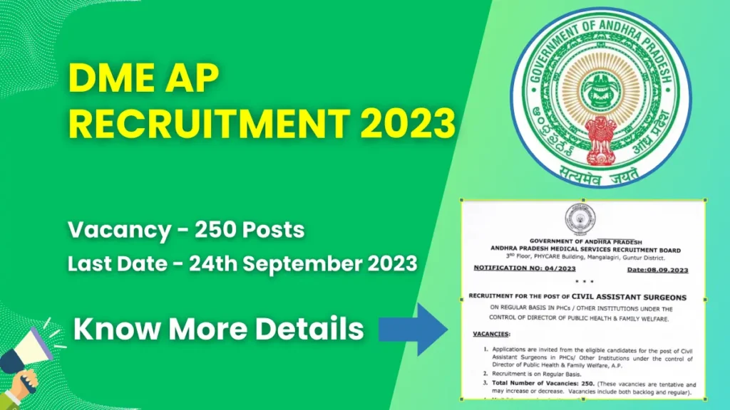 DME AP Recruitment 2023
