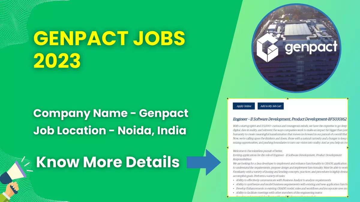 Genpact Jobs 2023 | Check Eligibility, How to Apply, and More 1 Genpact Jobs 2023