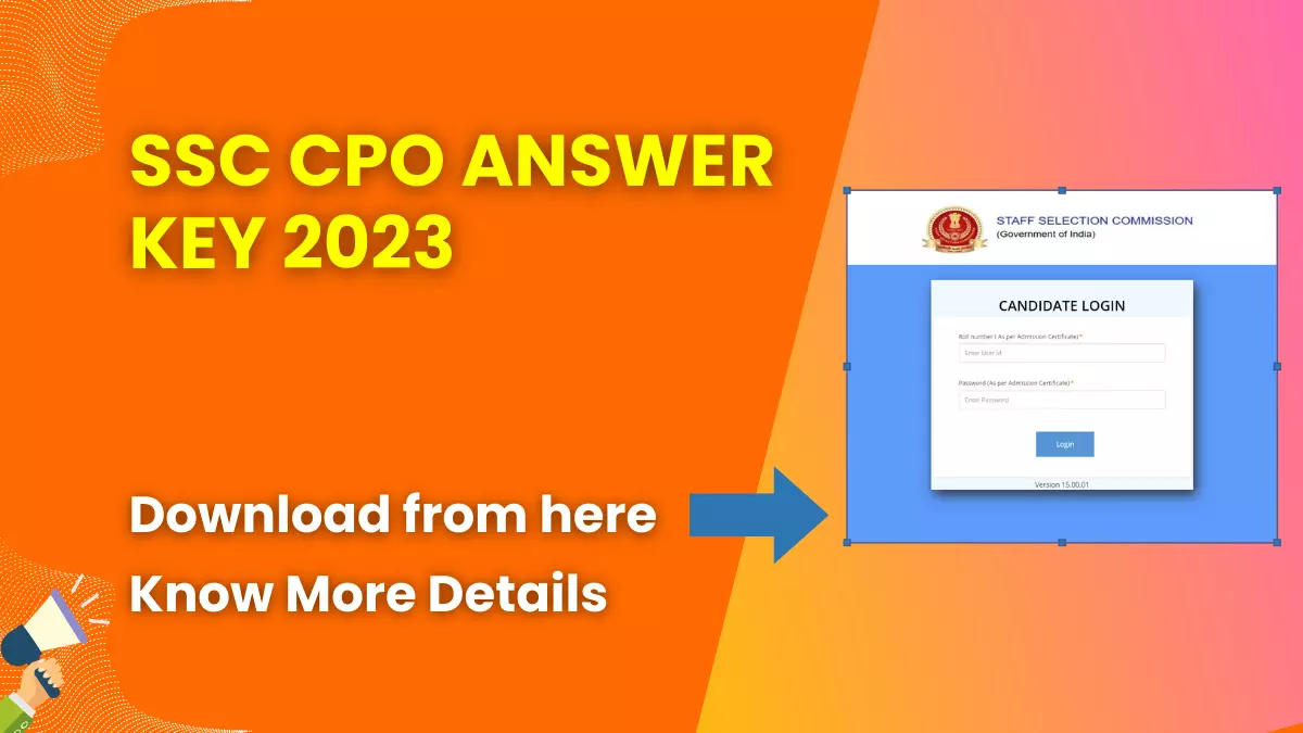 SSC CPO Answer Key 2023