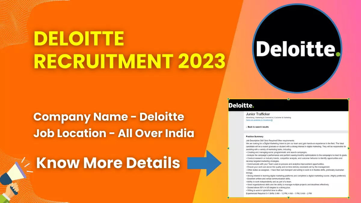 Deloitte Recruitment 2023