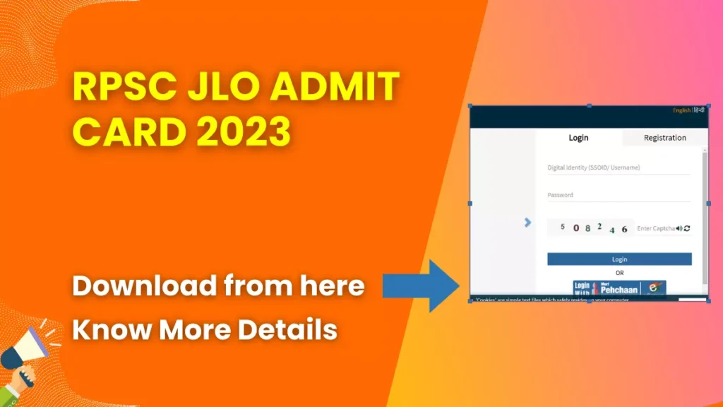 RPSC JLO Admit Card 2023