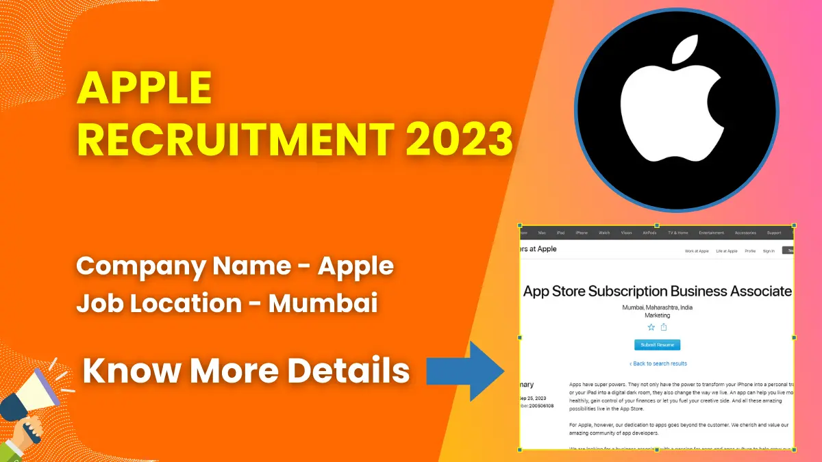 Apple Recruitment 2023