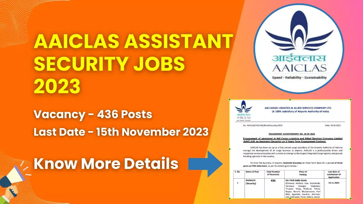 AAICLAS Assistant Security Jobs 2023