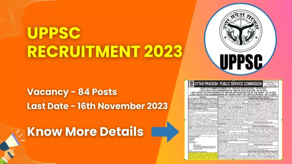 UPPSC Recruitment 2023