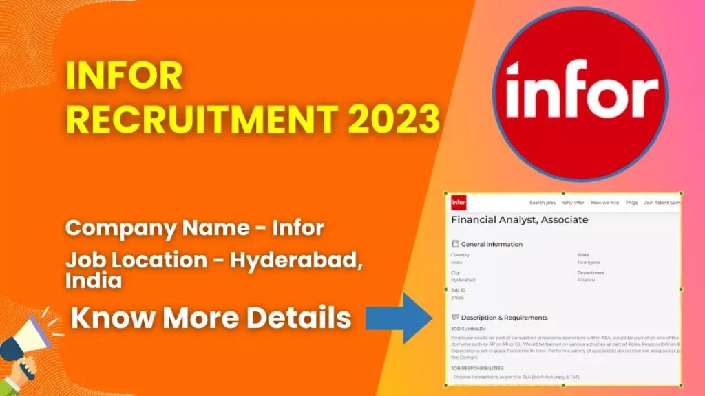Infor Recruitment 2023