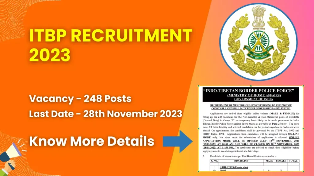 ITBP Recruitment 2023