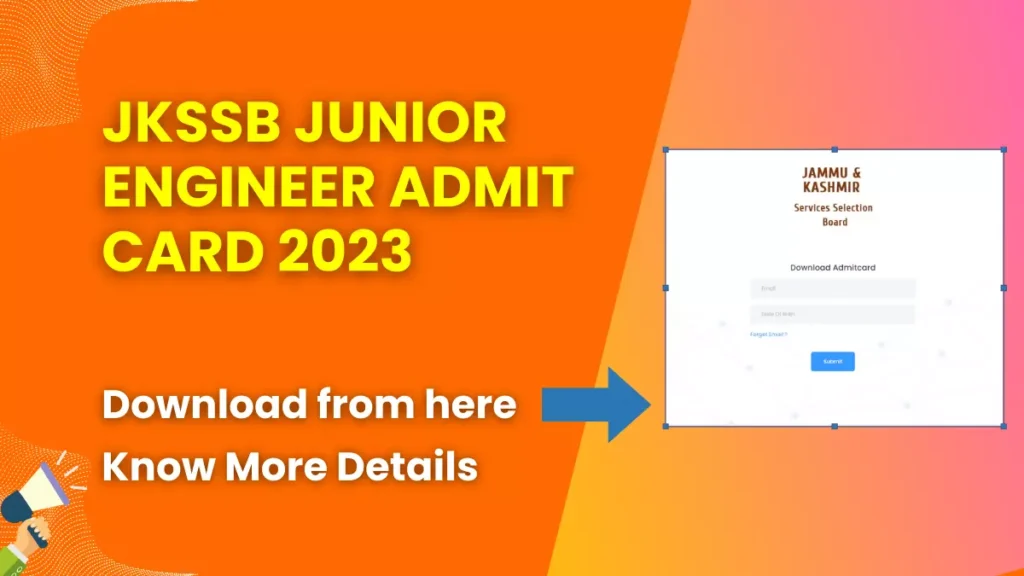 JKSSB Junior Engineer Admit Card 2023