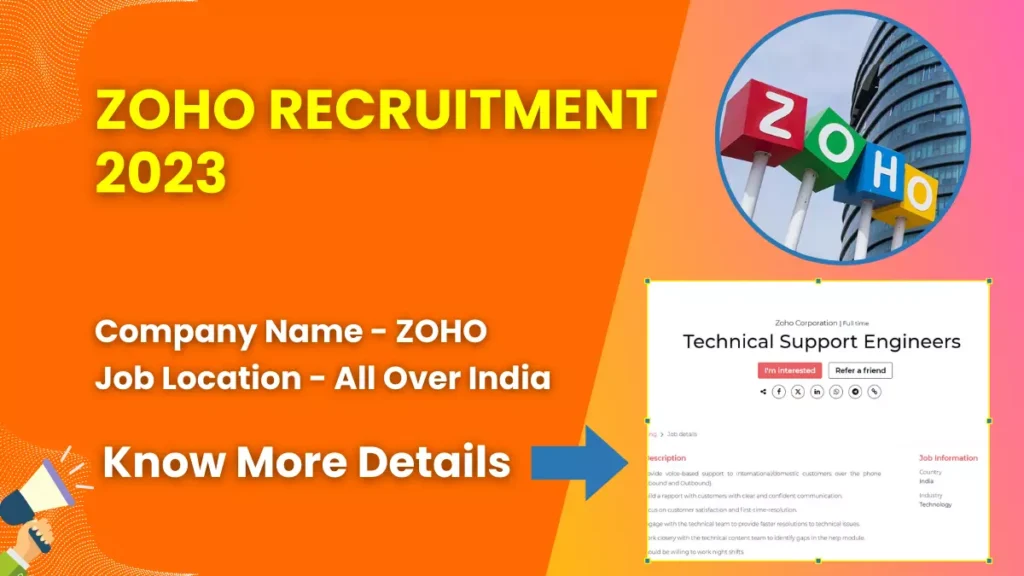ZOHO Recruitment 2023