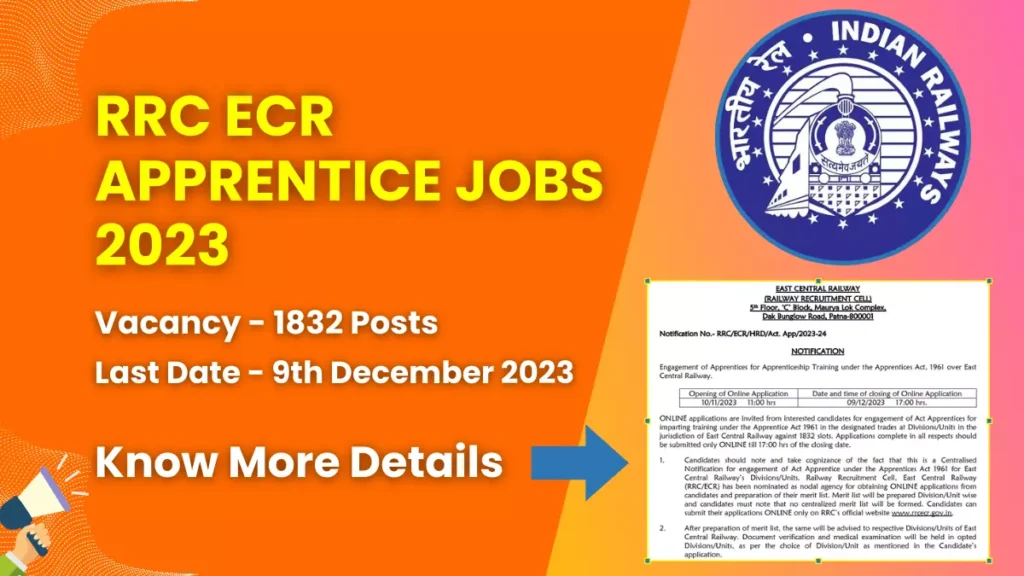 RRC ECR Apprentice Jobs 2023