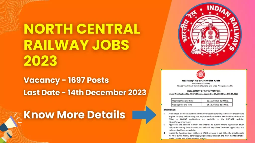 North Central Railway Jobs 2023