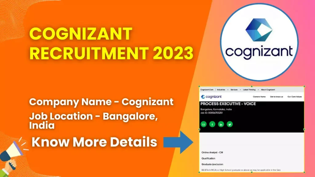 Cognizant Recruitment 2023