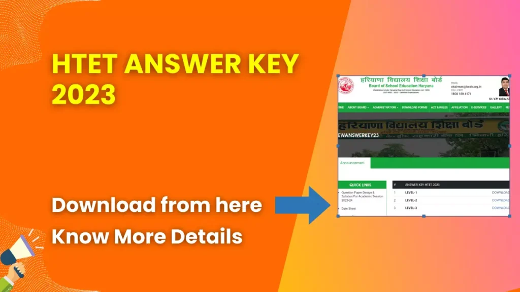 HTET Answer Key 2023