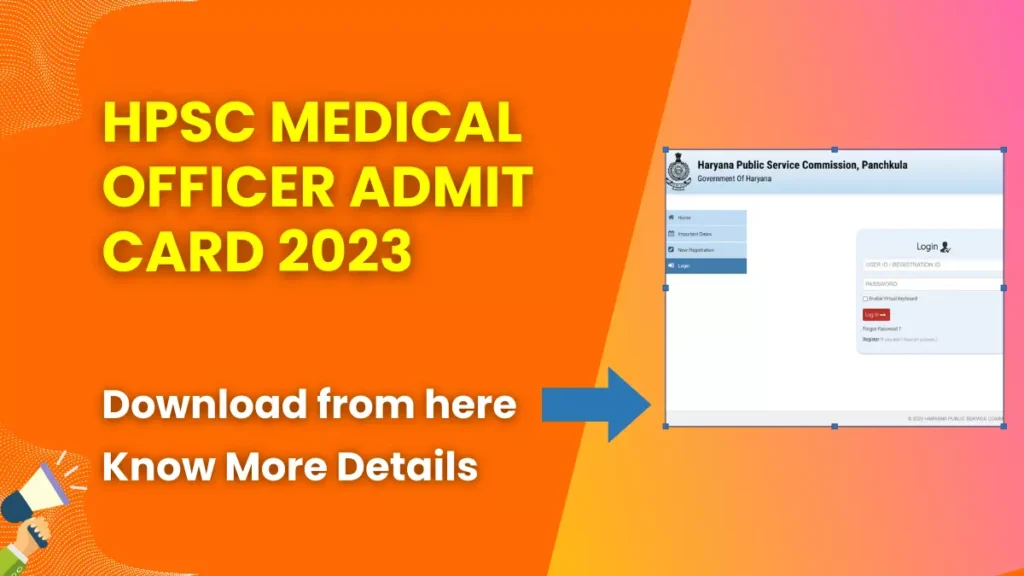 HPSC Medical Officer Admit Card 2023