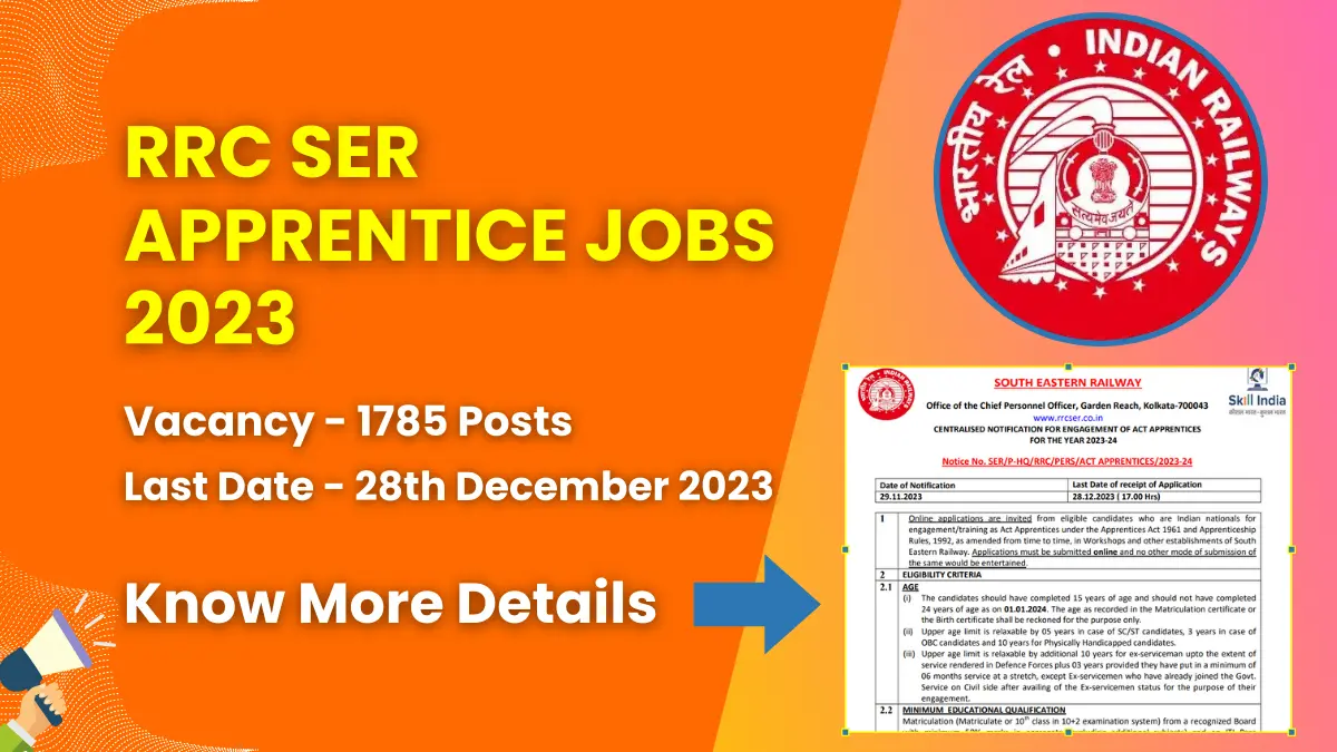 RRC SER Apprentice Jobs 2023
