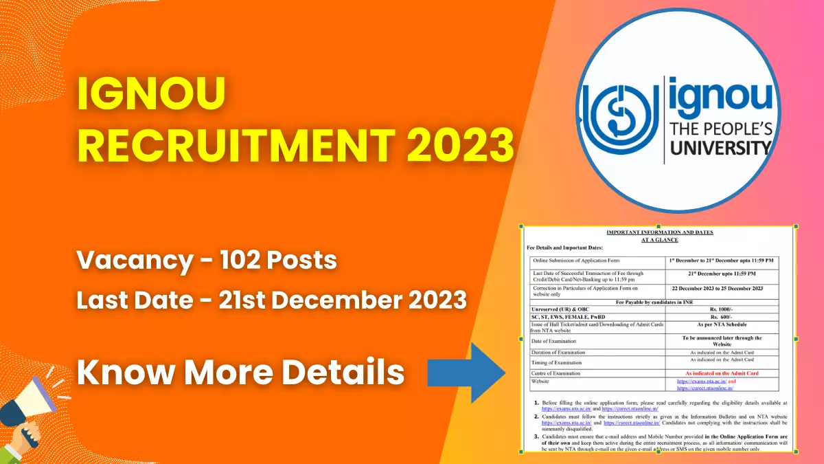IGNOU Recruitment 2023