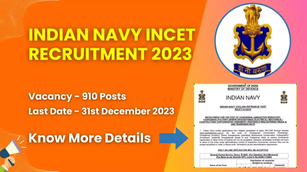 Indian Navy INCET Recruitment 2023