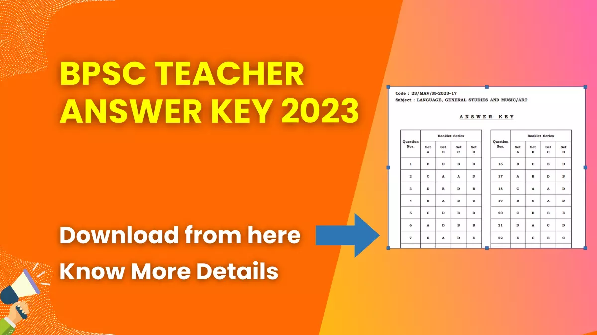 BPSC Teacher Answer Key 2023