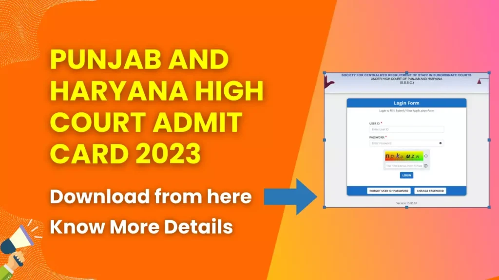 Punjab and Haryana High Court Stenographer Admit Card 2023