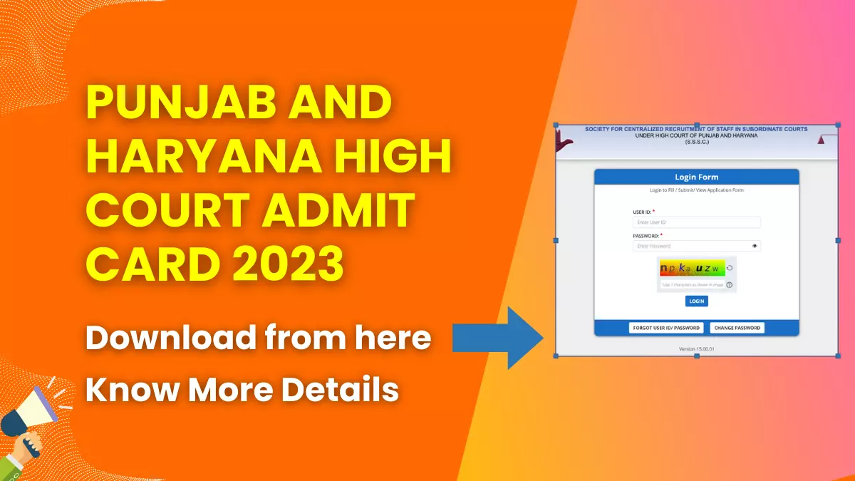 Punjab and Haryana High Court Stenographer Admit Card 2023