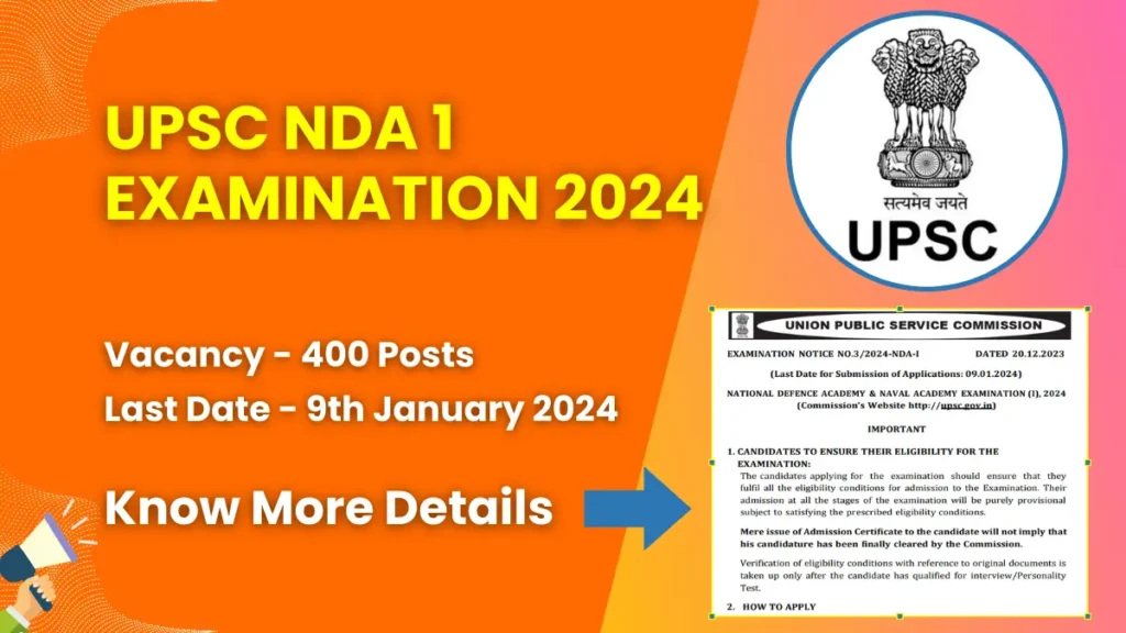 UPSC NDA 1 Examination 2024