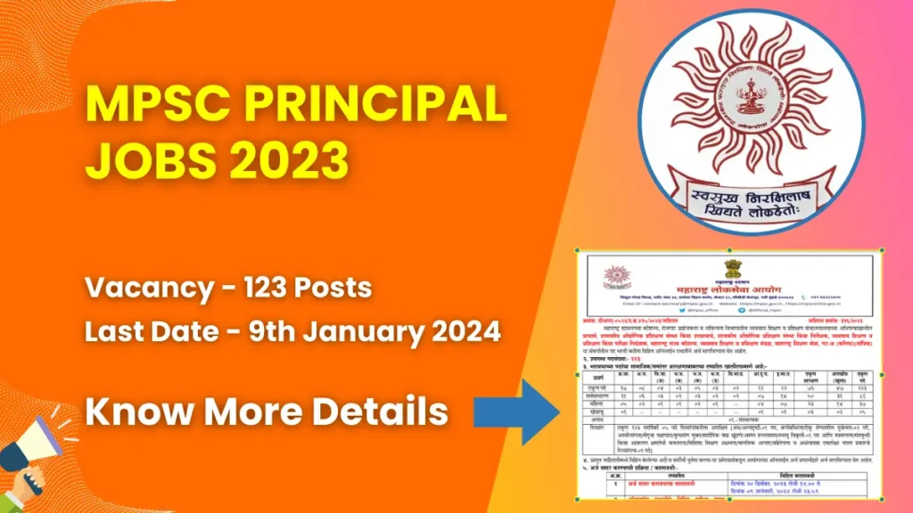 MPSC Principal Jobs 2023