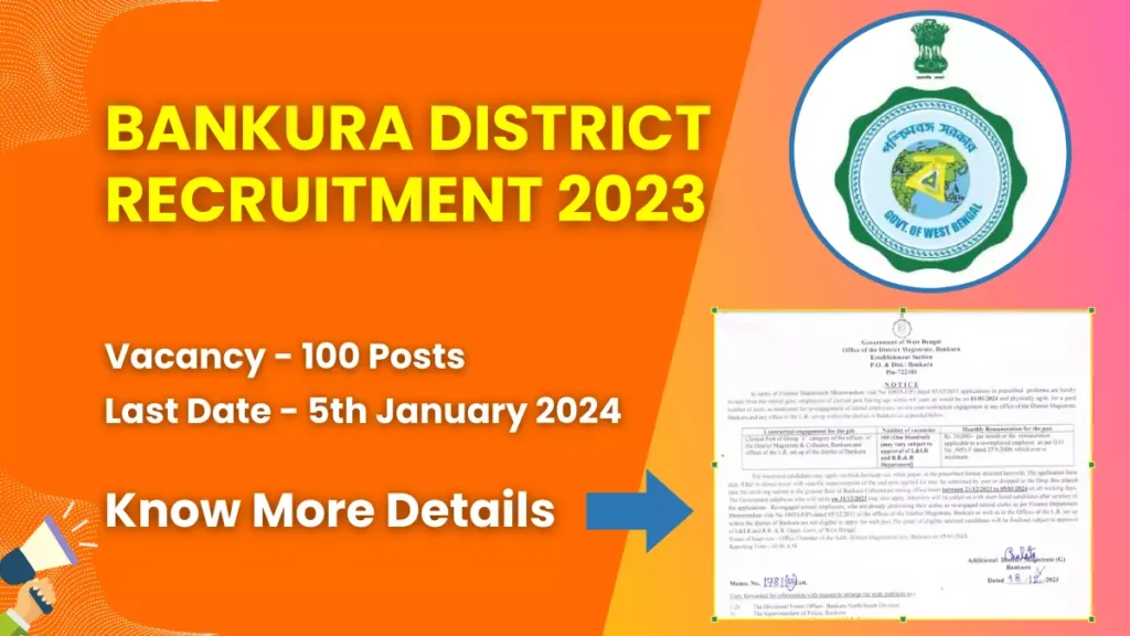 Bankura District Recruitment 2023