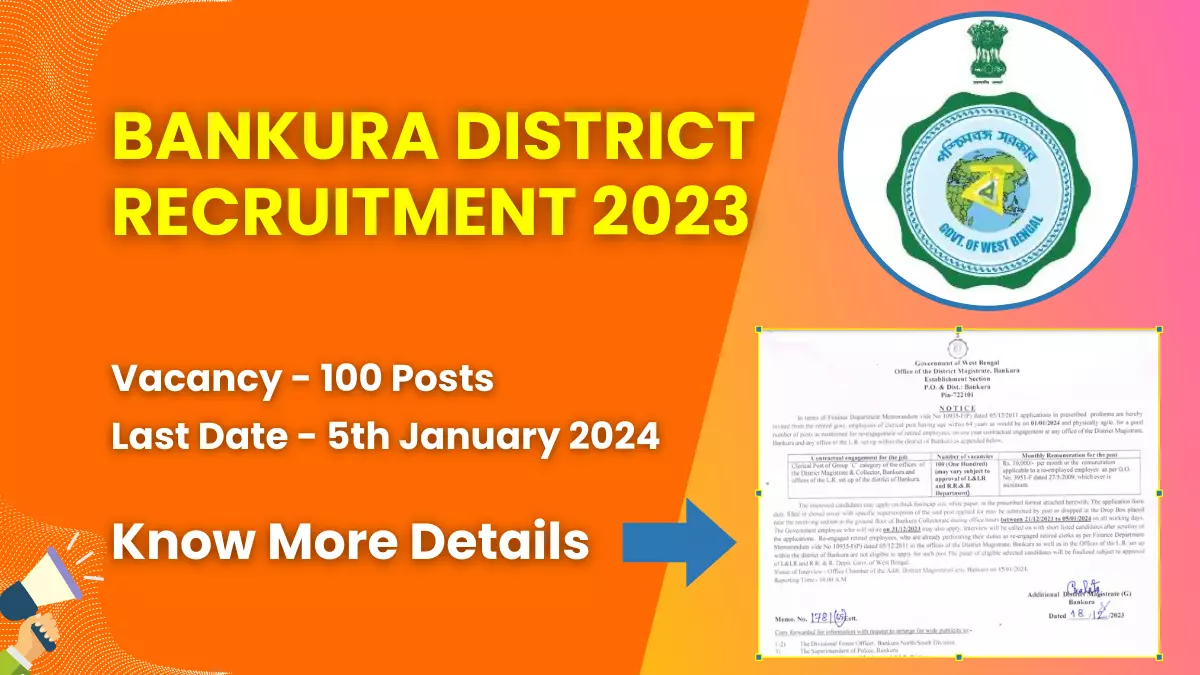 Bankura District Recruitment 2023