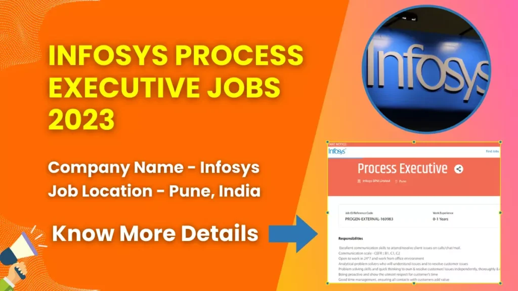 Infosys Process Executive Jobs 2023