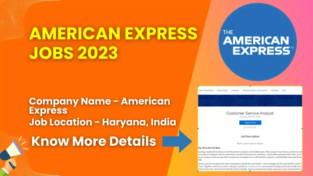 American Express Jobs 2023