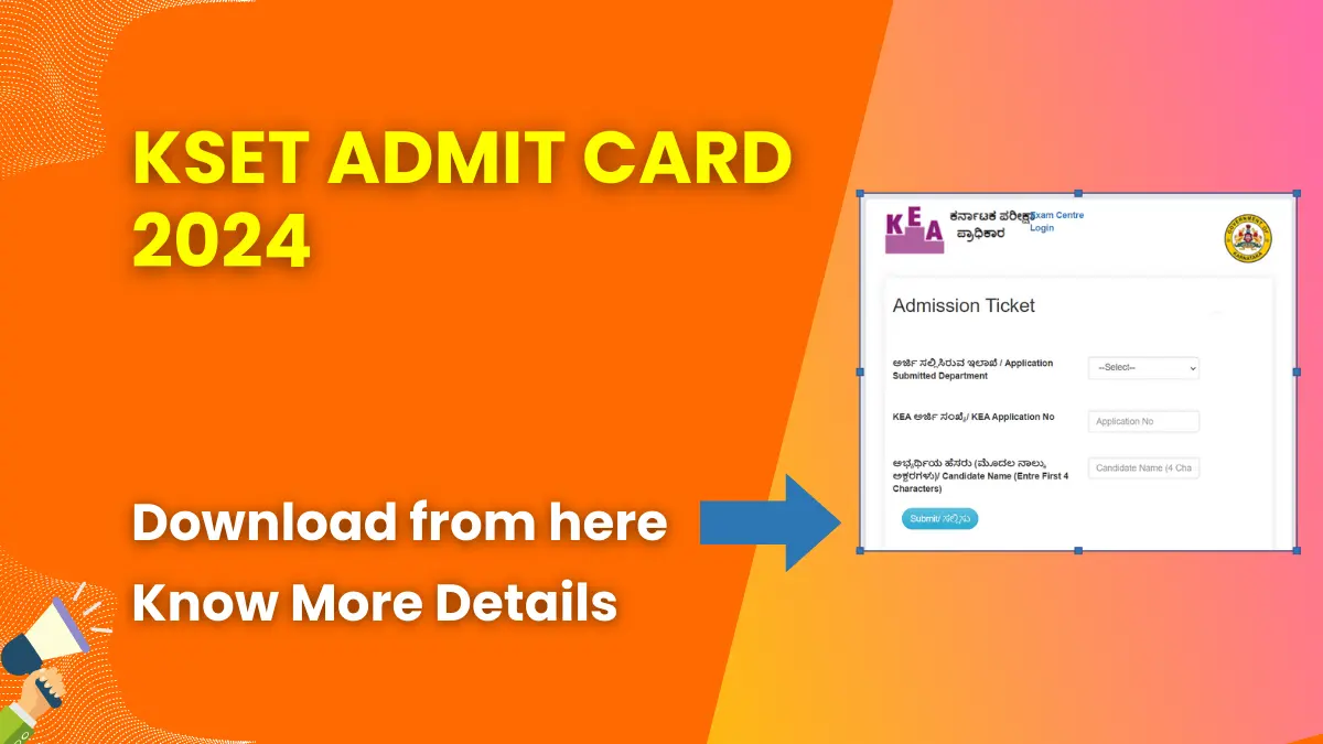 KSET Admit Card 2024 (Released) Check Exam Dates Kormo Jobs