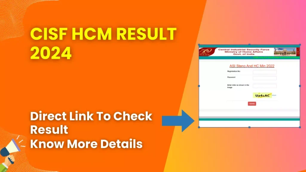 CISF HCM Result 2024