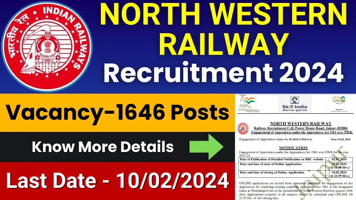North Western Railway Apprentice Jobs 2024