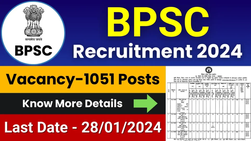 BPSC Agriculture Officer Jobs 2024