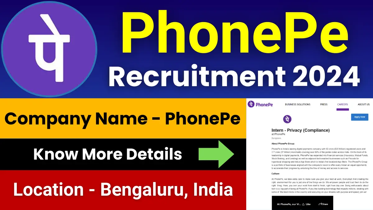 PhonePe Recruitment 2024
