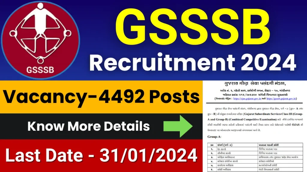 GSSSB Recruitment 2024
