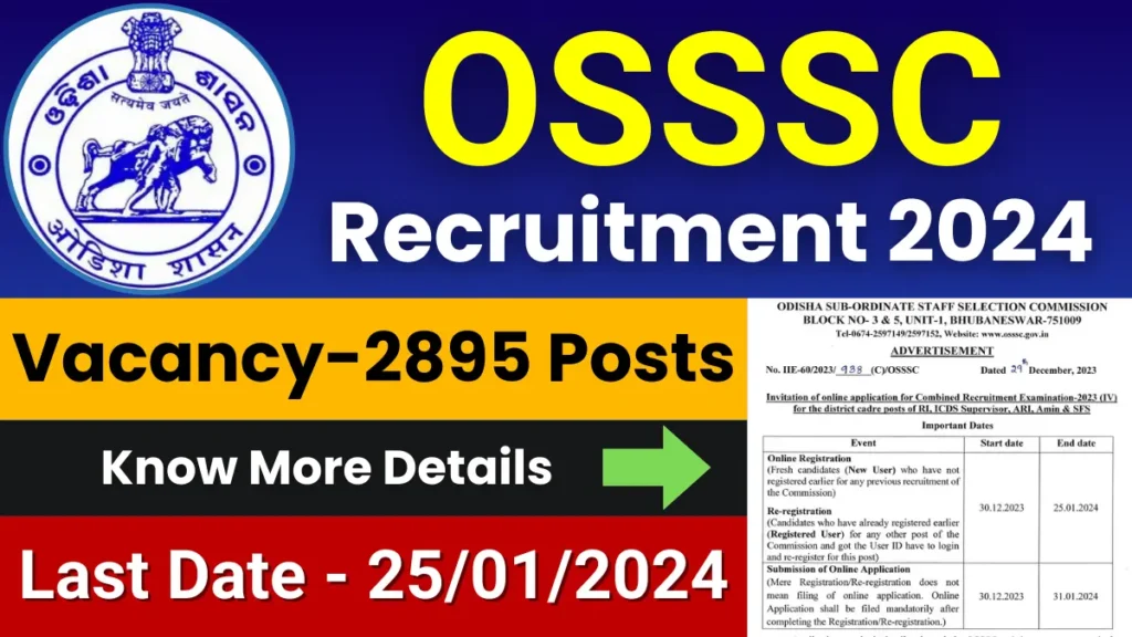 OSSSC Recruitment 2024