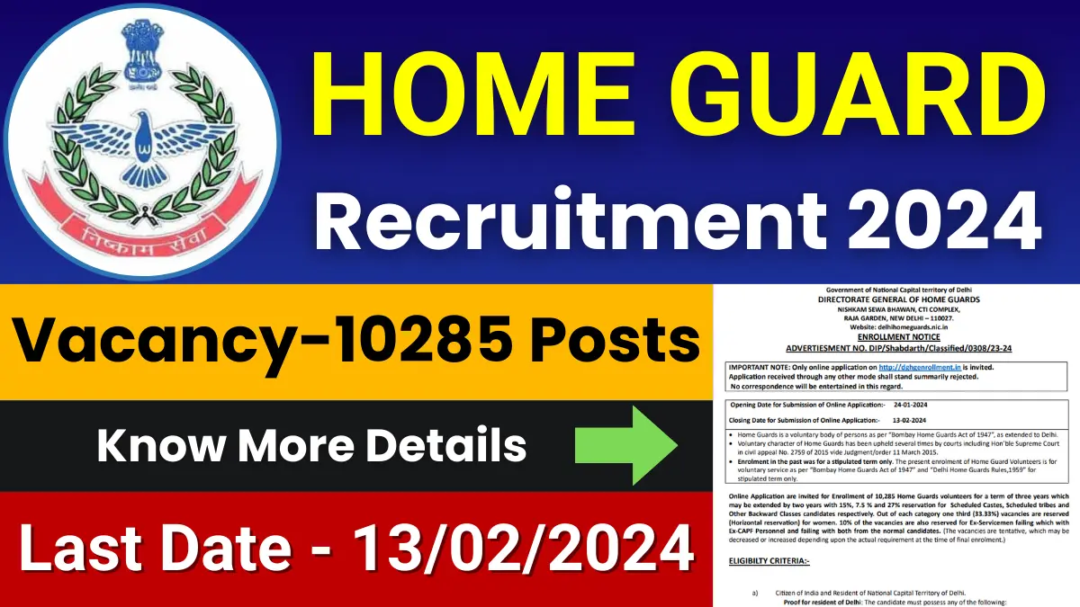 Delhi Home Guard Recruitment 2024