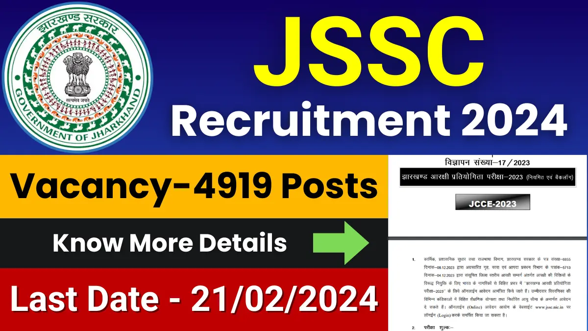 JSSC Constable Recruitment 2024