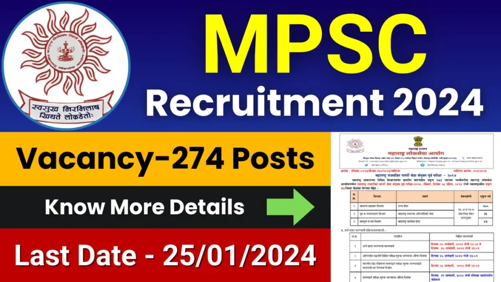MPSC Rajyaseva Jobs 2024