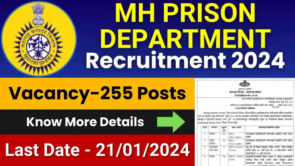 Maharashtra Prison Department Recruitment 2024