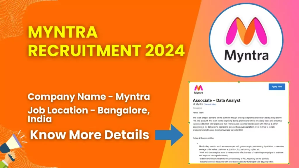 Myntra Recruitment 2024