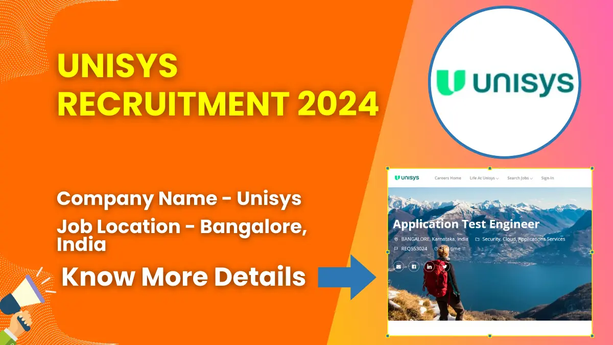Unisys Recruitment 2024 | Check Eligibility, How to Apply, and More 1 Unisys Recruitment 2024