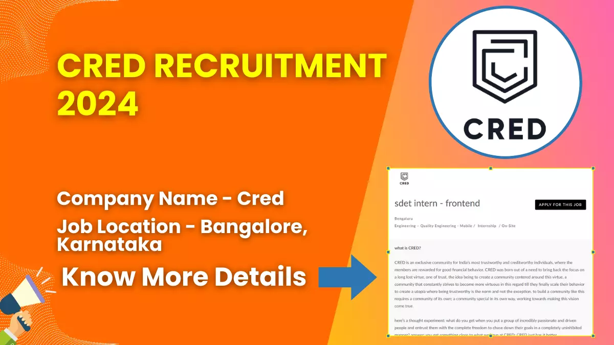 Cred Recruitment 2024